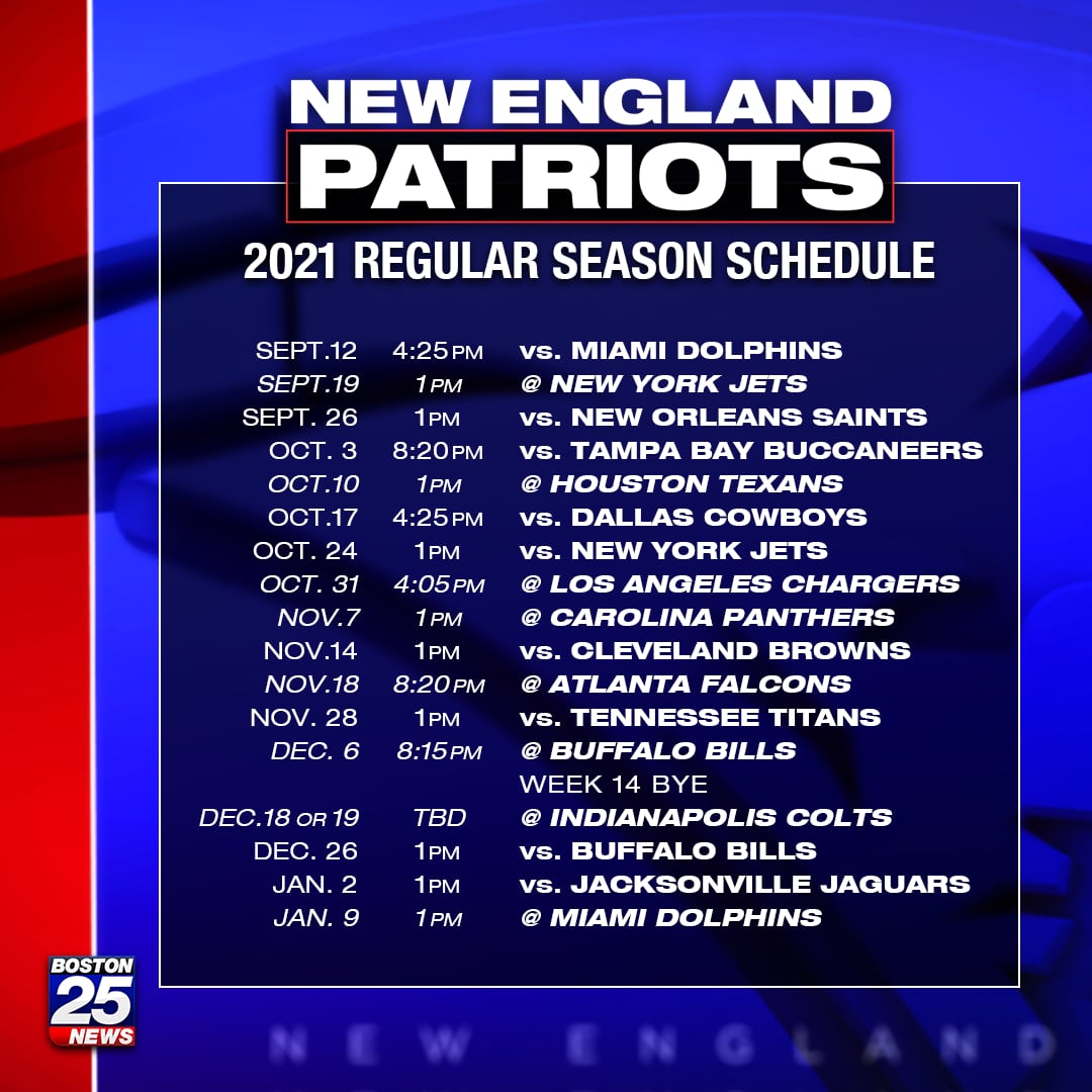 Bills' full 2021 regular-season schedule