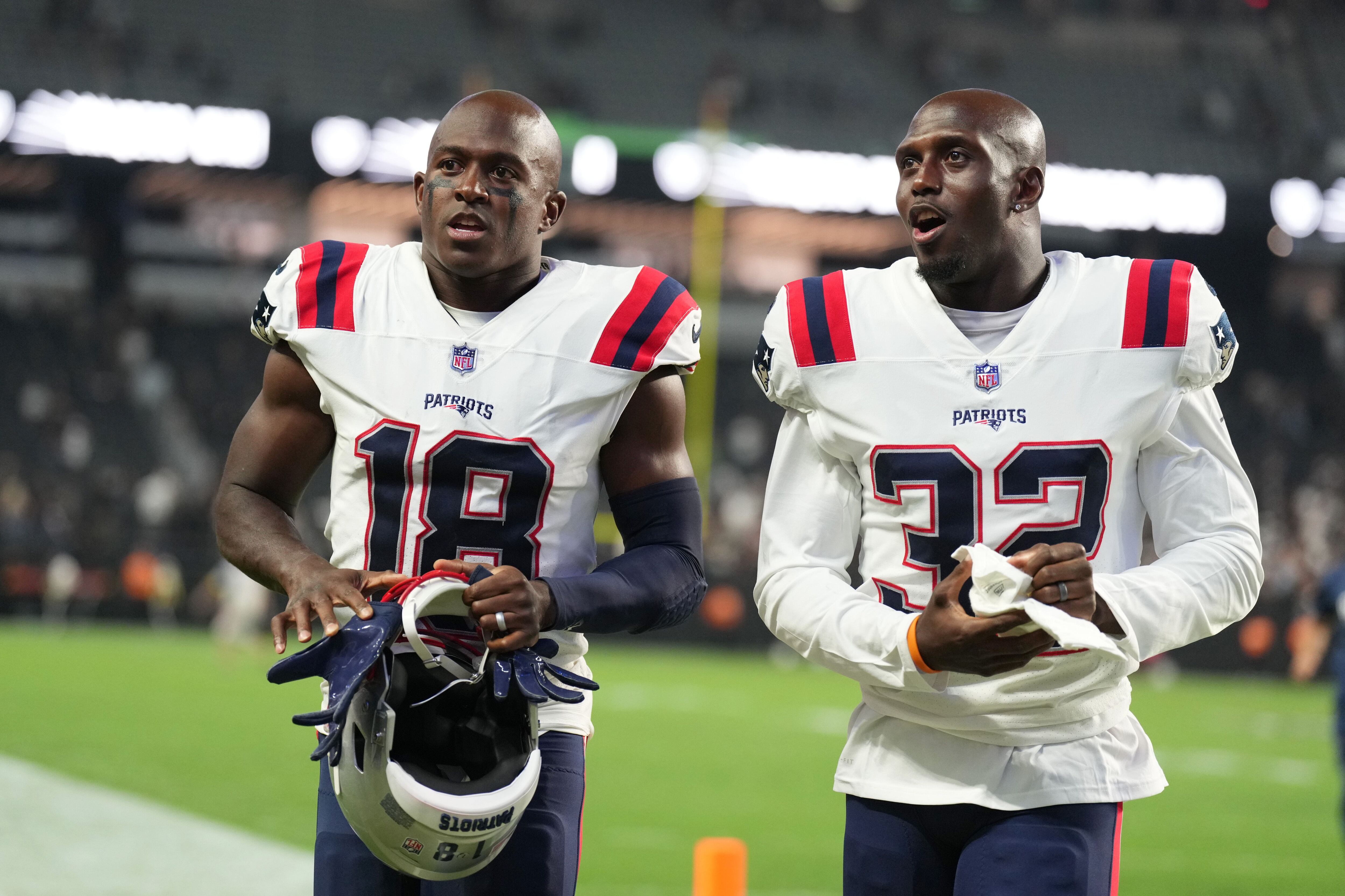 New England Patriots' Matthew Slater after an NFL football game against the  Detroit Lions at Gillette Stadium, Sunday, Oct. 9, 2022 in Foxborough,  Mass. (Winslow Townson/AP Images for Panini Stock Photo - Alamy