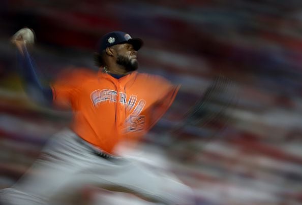 Photos: Astros make history, achieve second no-hitter in World Series play  – Boston 25 News