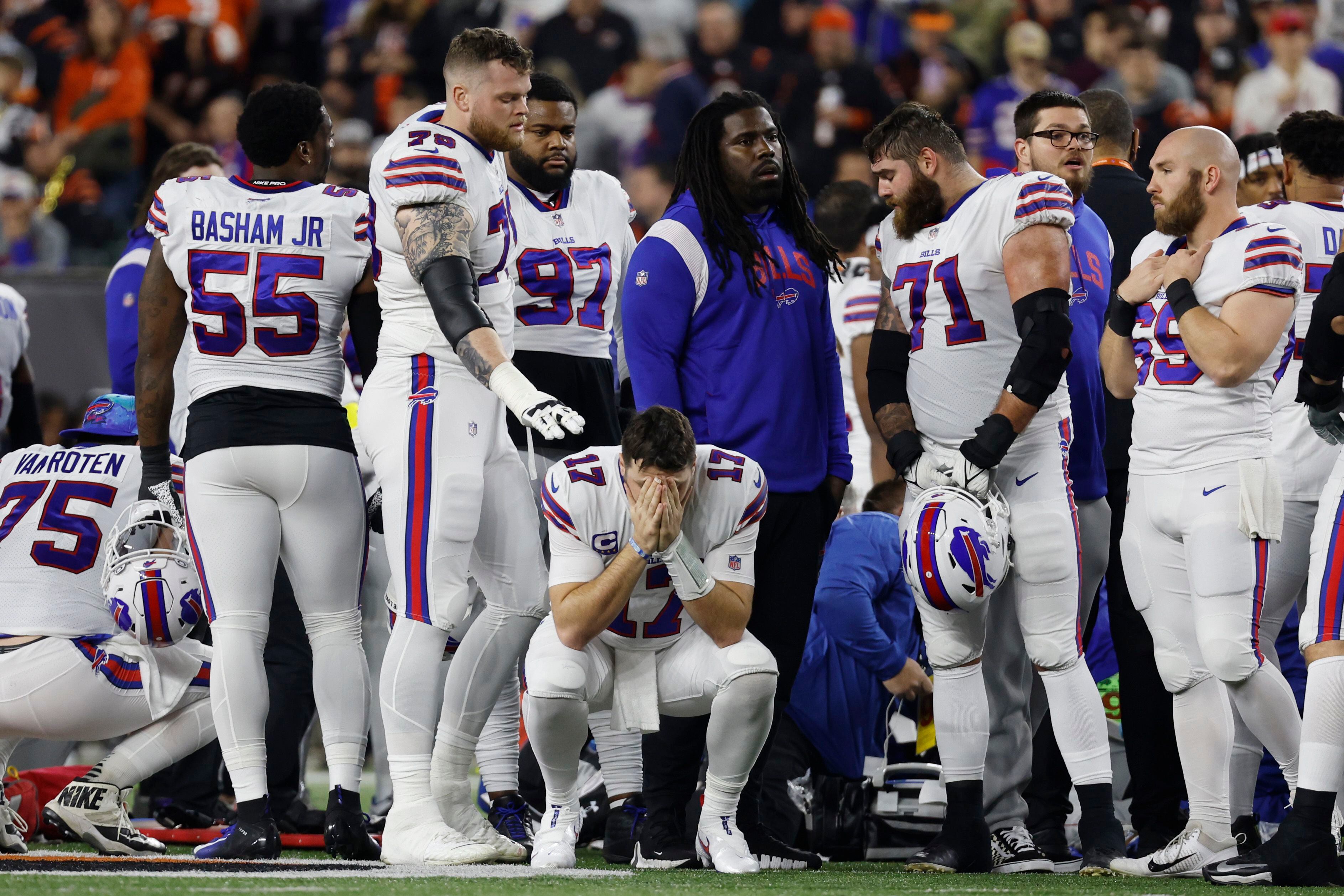 Buffalo Bills' Damar Hamlin under sedation in critical condition after  collapsing 