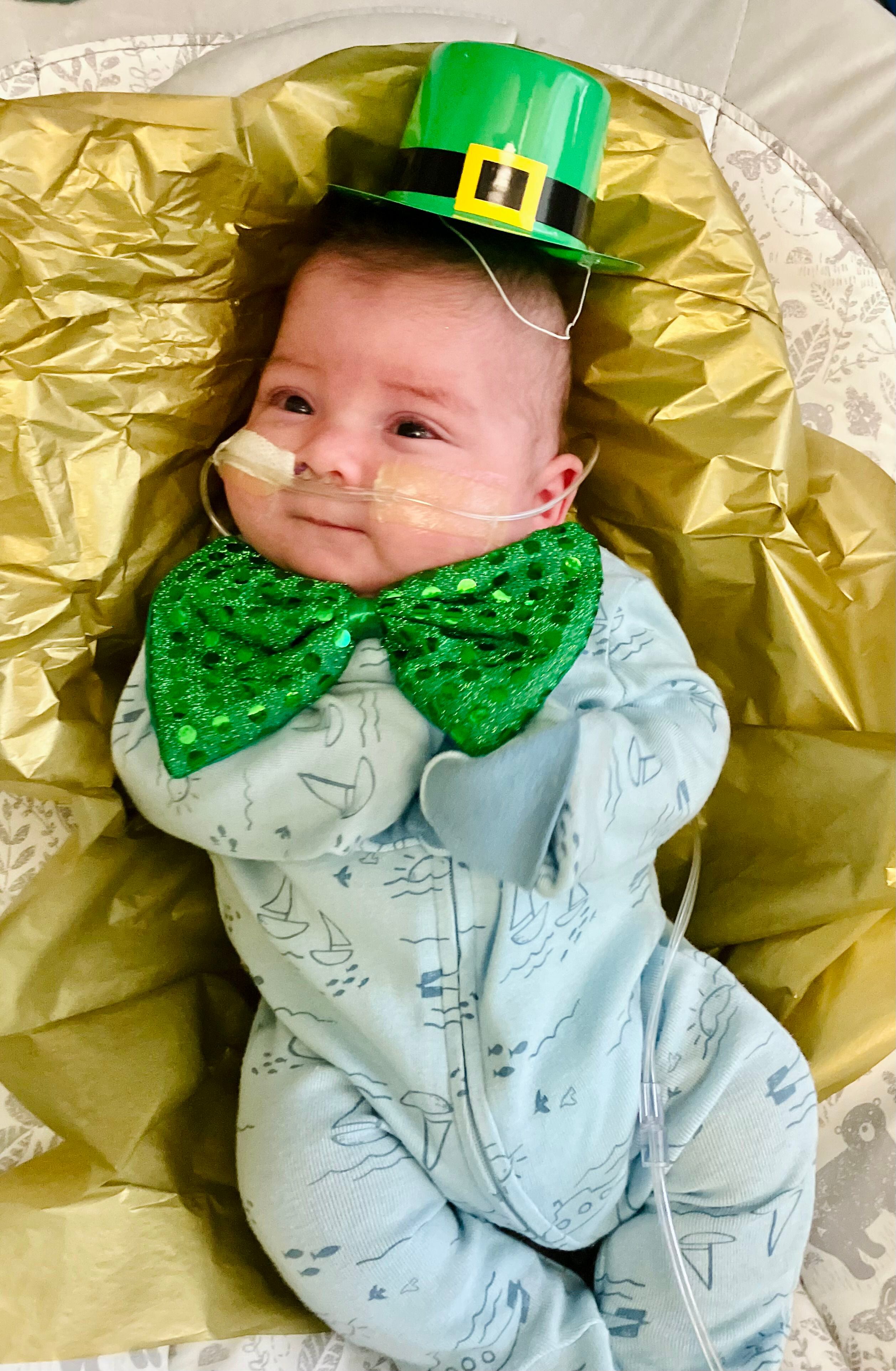 Newborn st clearance patricks day outfit